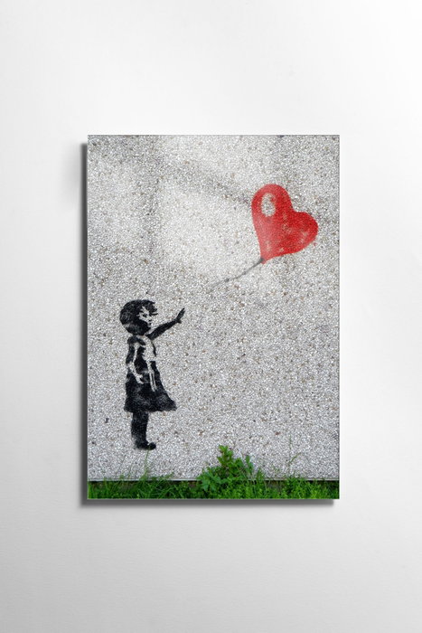 Wallity Cuadro Decorativo de Banksy en Cristal Templado 70 x 100 cm Wallity Cuadro Decorativo de Banksy en Cristal Templado 70 x 100 cm